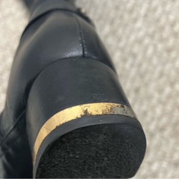 TORY BURCH RIDING HEELED KNEE HIGH BOOTS - Picture 12 of 16